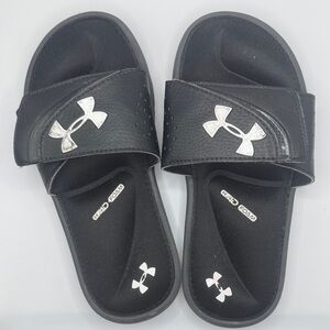 Under Armour Kids Black 4D Foam Slide Sandals